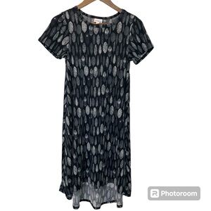 Lularoe Carly XXS Black Feathers 🩶 🖤